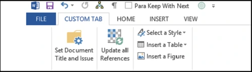 Custome Tab Template Sample